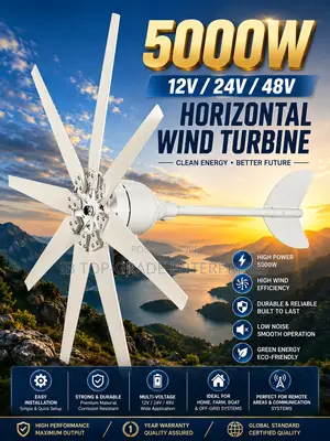 Generate More Power, Produce Zero Emission With 5000w 48v Wind Turbine