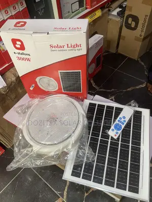 300w Solar Semi Outdoor Ceiling Light