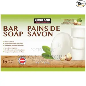Kirkland Signature Bar Soap With Shea Butter, 4.5 Ounce (15 Count)