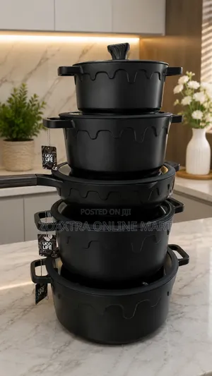 Ucc Life 4010 Granite 10-Piece Pot Set