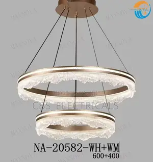 Double-Ring Crystal Led Chandelier