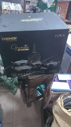 Premium Donnor Granite Non-Stick Cooking Pot With Glass Lid