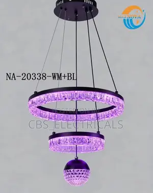 Double-Ring Crystal Led Chandelier