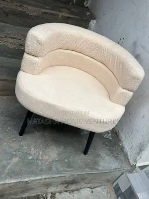 Cream Boucle Barrel Accent Chair