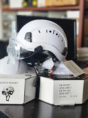 4 Point Safety Helmet With Shield