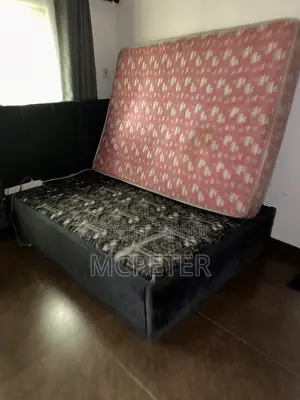 Gray Colored Bed Frame