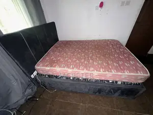 Gray Colored Bed Frame