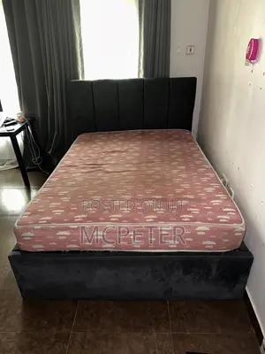 Gray Colored Bed Frame