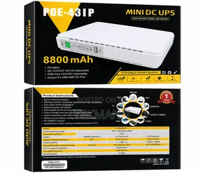 Poe-431p Mini Dc Ups 8800mah for Wifi Router, Modem CCTV