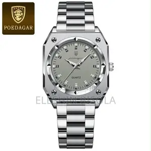 Poedagar Luxury Stainless Steel Watch – New