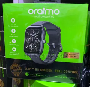 Oraimo Watch 5 Lite 2.01" Hd Ip68 Smart Watch