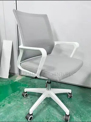 Ergonomic Mesh Swivel Office Chair (White Frame)