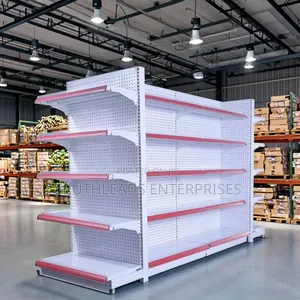 2 Doubles and 2 Endbays Supermarket Gondola Shelves