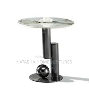 Artistic Marble-Top Side/End Table
