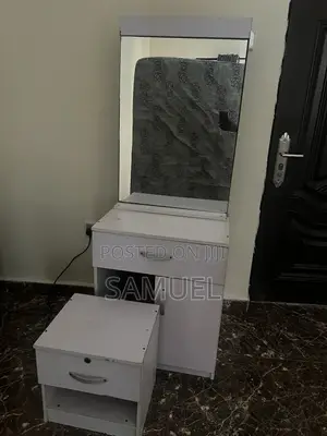 Dressing Table Mirror and Small Cupboard