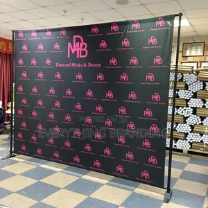 Photo Studio Backdrop Stand and Printing 8x8ft for Events Branding