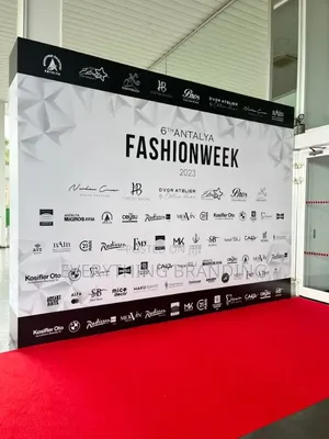 Fashion Week Runway Backdrop Banner Printing for Events Photos