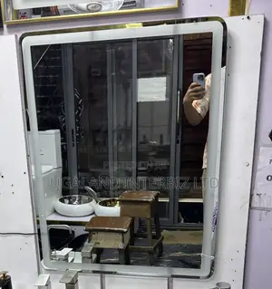 Modern Curved Illuminated Mirror
