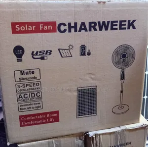 Charweek Solar Rechargeable Fan