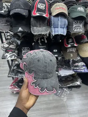 Flame Acid Washed Denim Cap