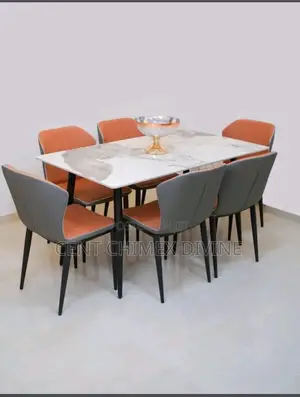 Orange Chair Dinning Set