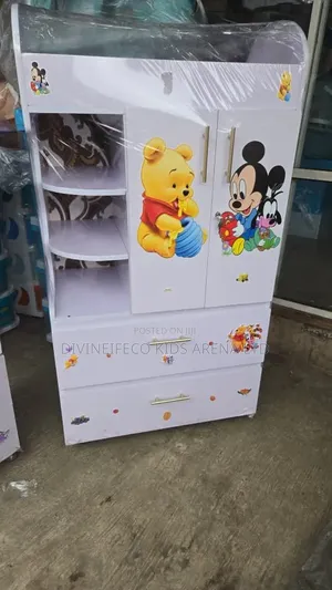 Wooden Wardrobe 120x60x40cm Compact Storage Cabinet