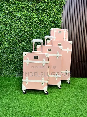 Premium 4-in-1 Vintage Print Suitcase Set