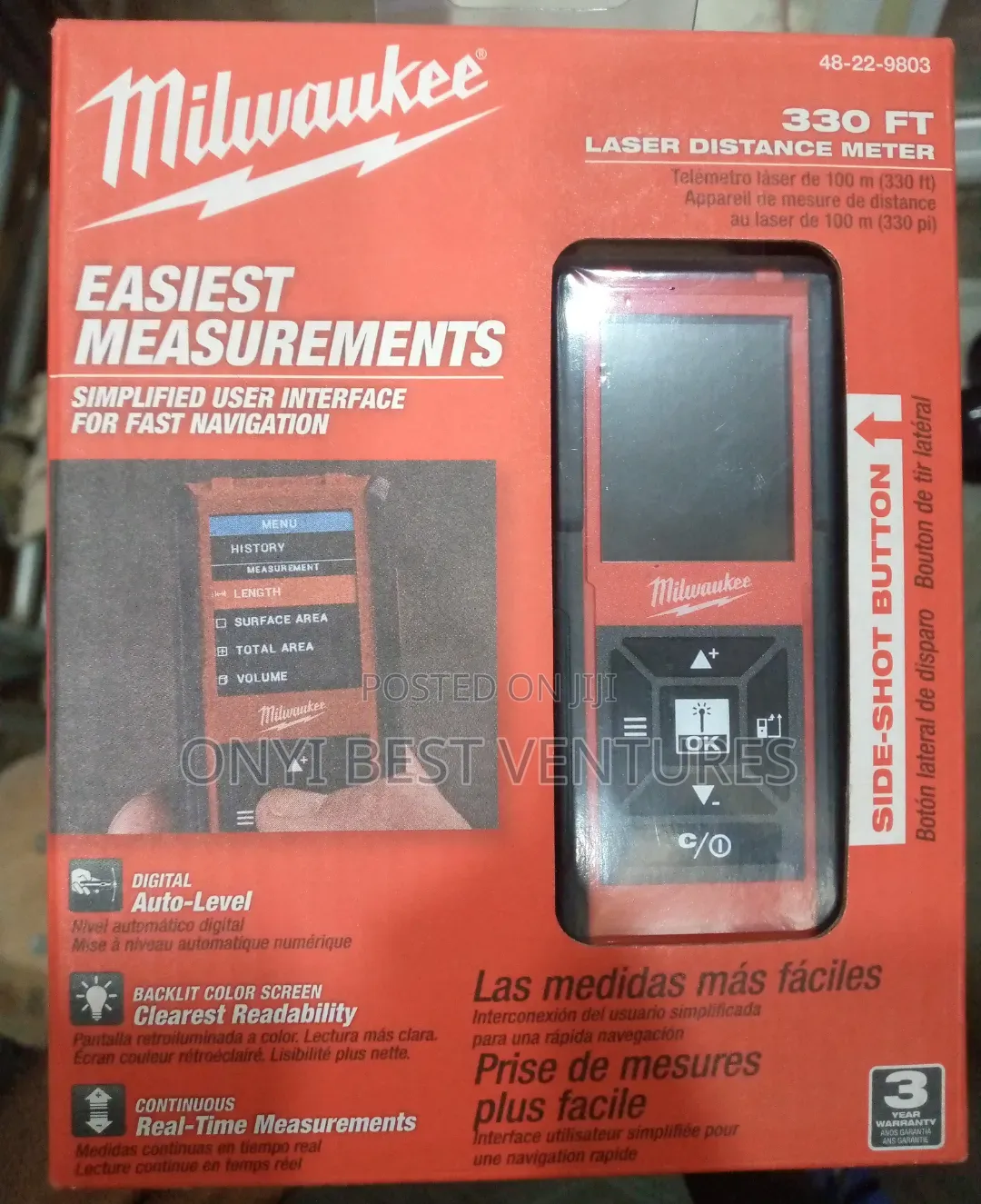 Milwaukee Laser Distance Meter 330 Ft