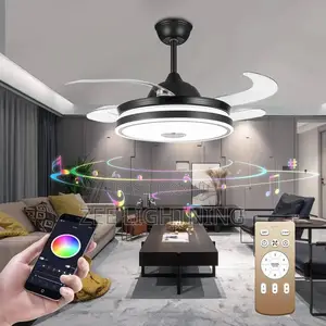 Bluetooth and Fan Led Chandelier (500mm)