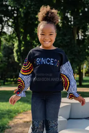 Miwa African Print Girls' Sweatshirt