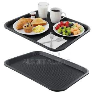 Non Slip Plastic Serving Tray