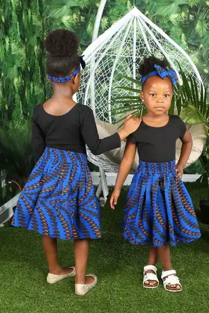 Nabila African Print Girls' Skirt
