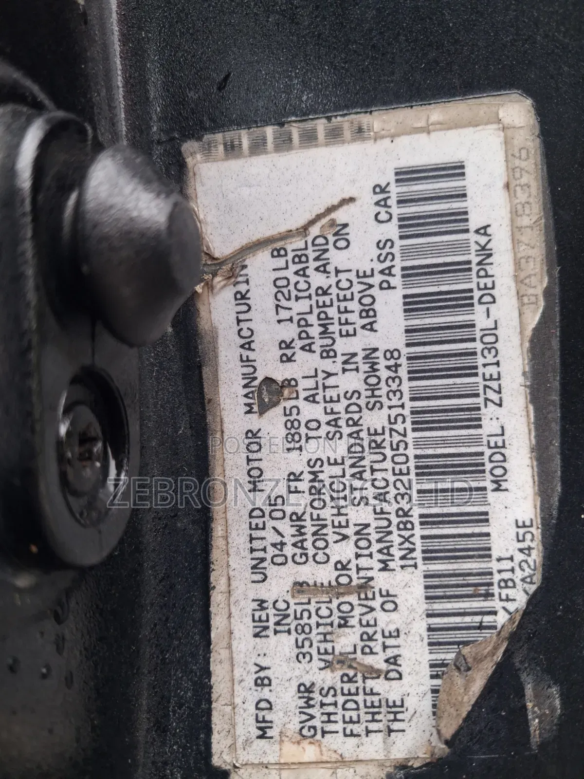 Toyota Corolla 2005 Black