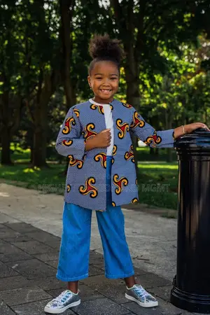Elise African Print Girls' Jacket