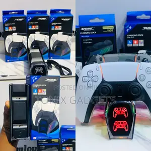 Dobe Ps5 Controller Charging Dock With Unique RGB Light