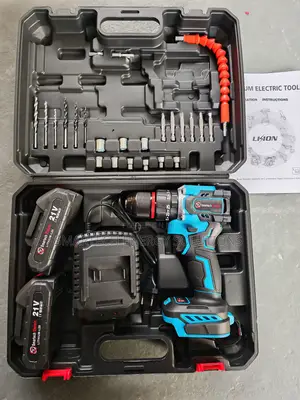 21v Max Cordless Drill And Impact Driver Power Tool Combo Set Kit