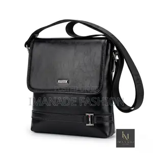 Flapover Crossbody Bag – Black
