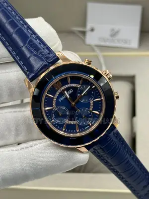 Swarovski Quality Luxury Female Genuine Leather Wristwatch