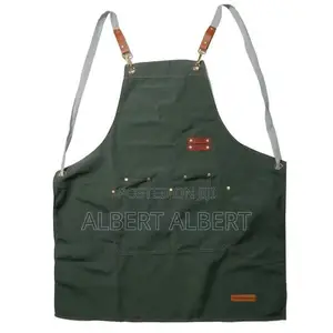 Dark Green Quality Apron With Adjustable Straps