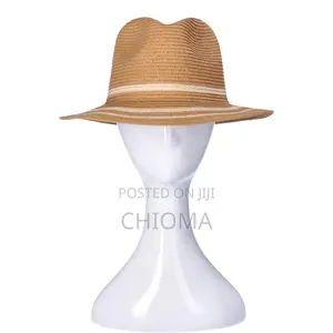 Floppy Straw Hat Adjustable Inner Band -Brown (Foldable Lightweight )
