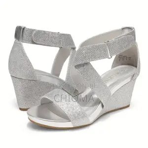 Dream Pairs Womens Open Platform Heel Sandals Party Dress Shoes -Silve