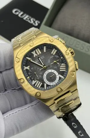 Guess Quality Luxury Men Stainless Steel Wristwatch