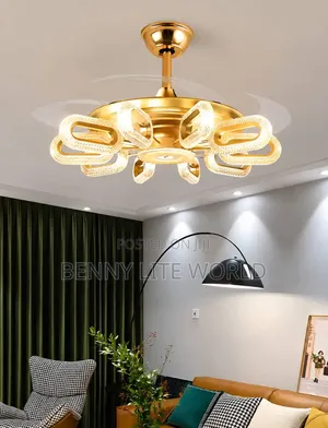 Led Blade Fan Chandelier Light