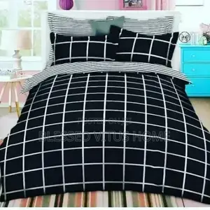 Egyptian Black Pattern Bedspread