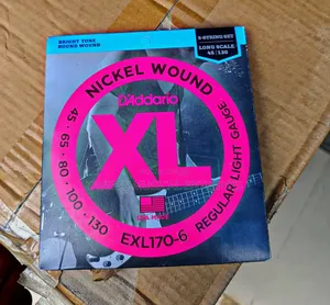 d'Addario Exl170-6 Nickel Wound 6 String Bass Guitar Strings
