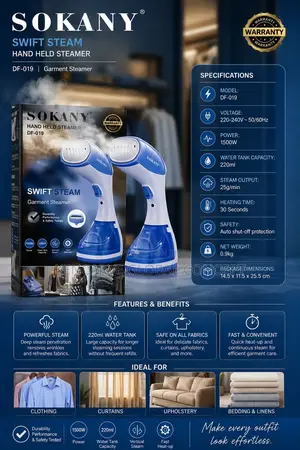 Sokany Swift Steam Hand Held Steamer