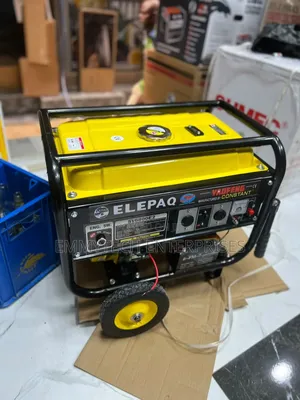 Yellow Elepaq Constant Petrol Gen 4.5kva 100%Copper Coil