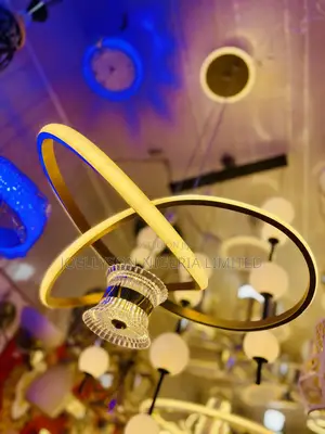 Single Gold Led Chandelier