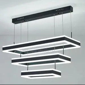 3 Step Rectangular Led Chandelier