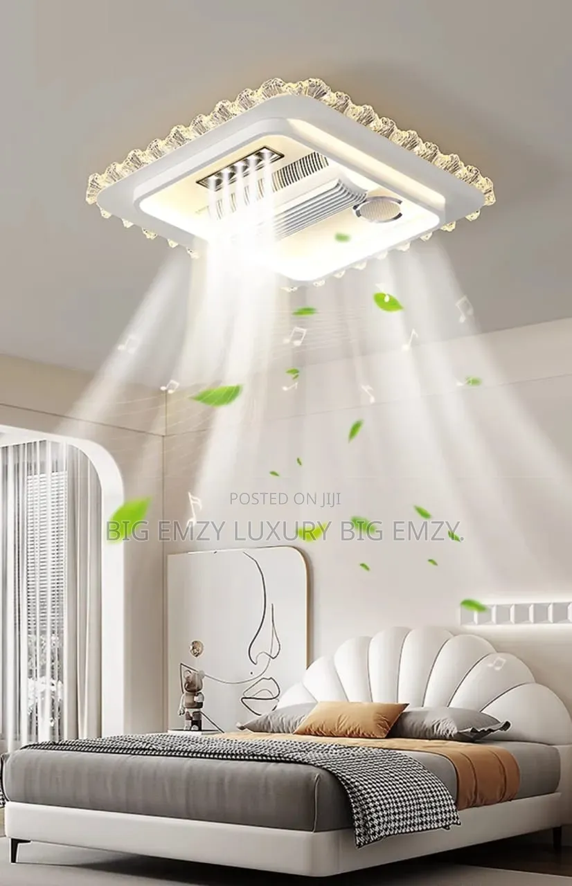 Round and Square Blade Less Ceiling Flush Light.